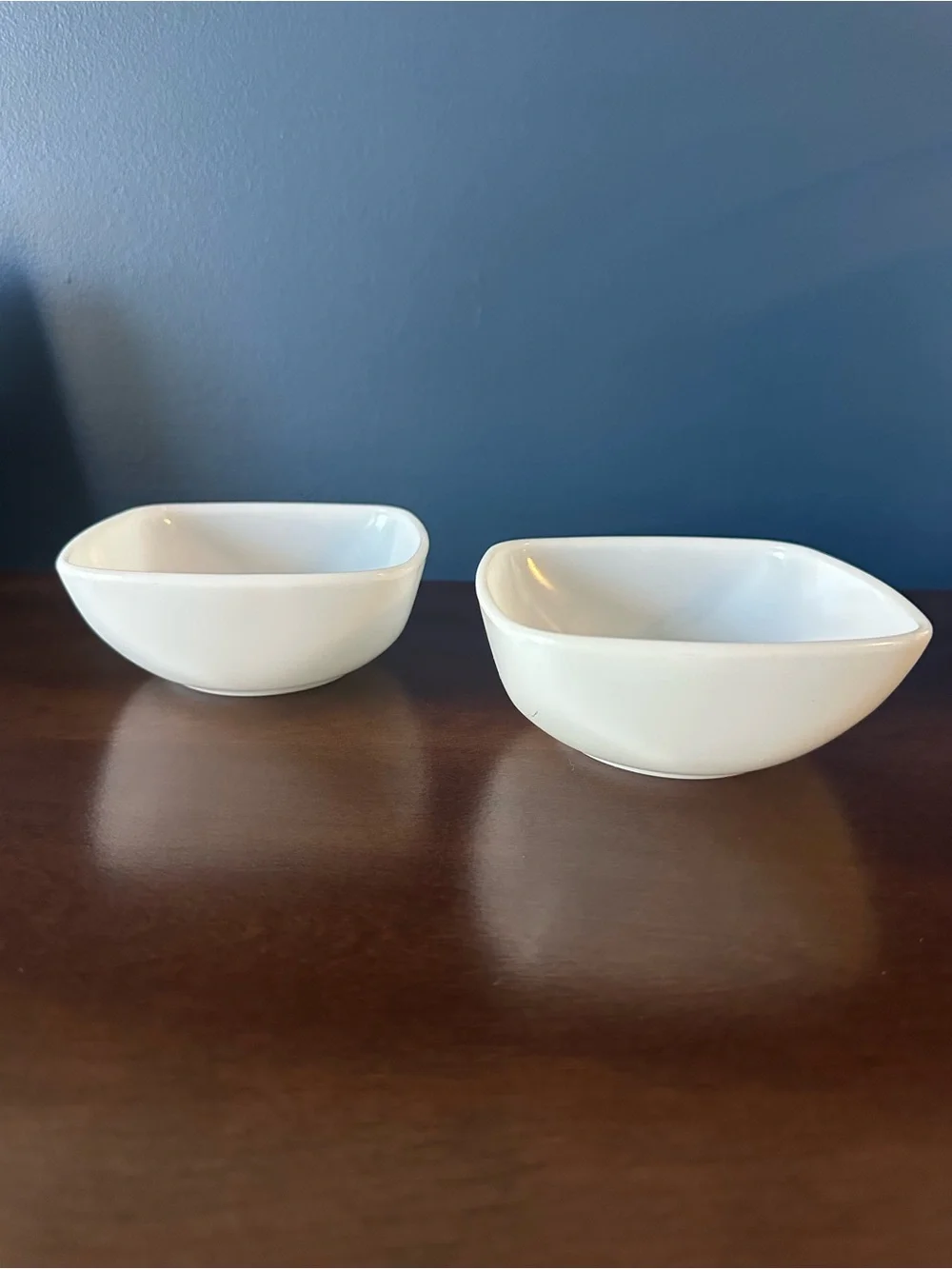 Vintage Pyrex 410 Milk Glass Square Bowls – Set of 2